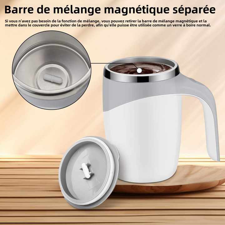 Tasse à café auto-mélangeuse USB – Acier inoxydable 380ml
