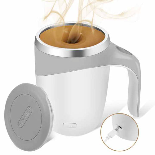Tasse à café auto-mélangeuse USB – Acier inoxydable 380ml